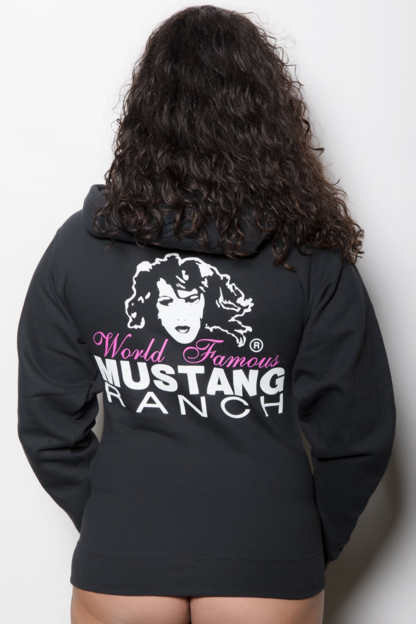 Unisex Zip-up Hoodie with MUSTANG RANCH® Logo