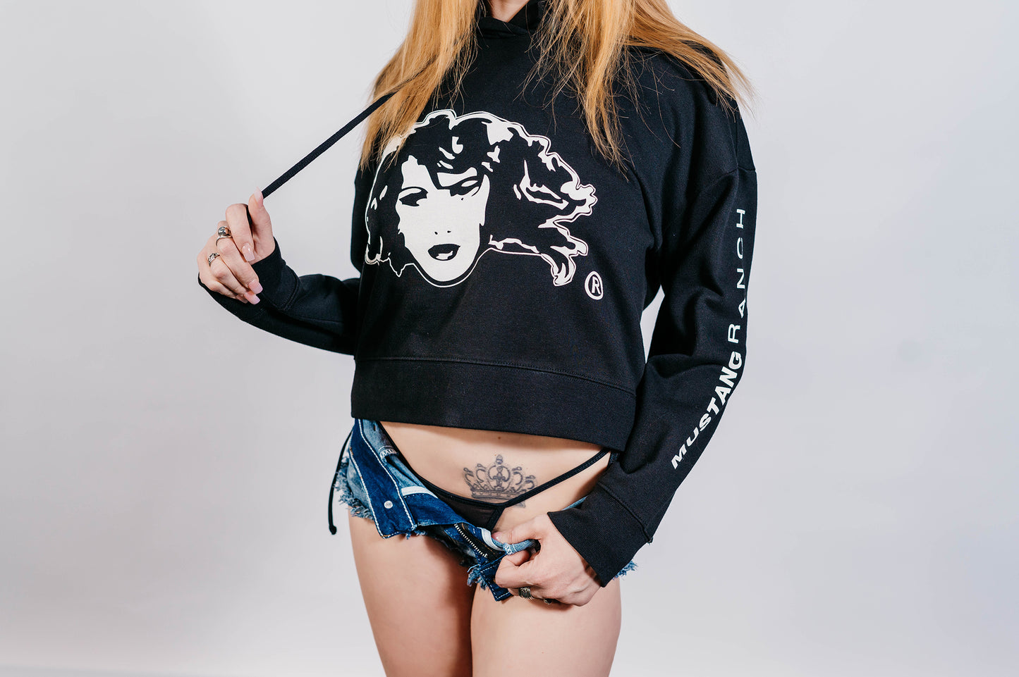 Ladies Cropped Hoodie