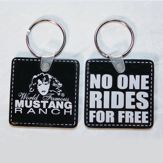 Key Ring "NO ONE RIDES FOR FREE"